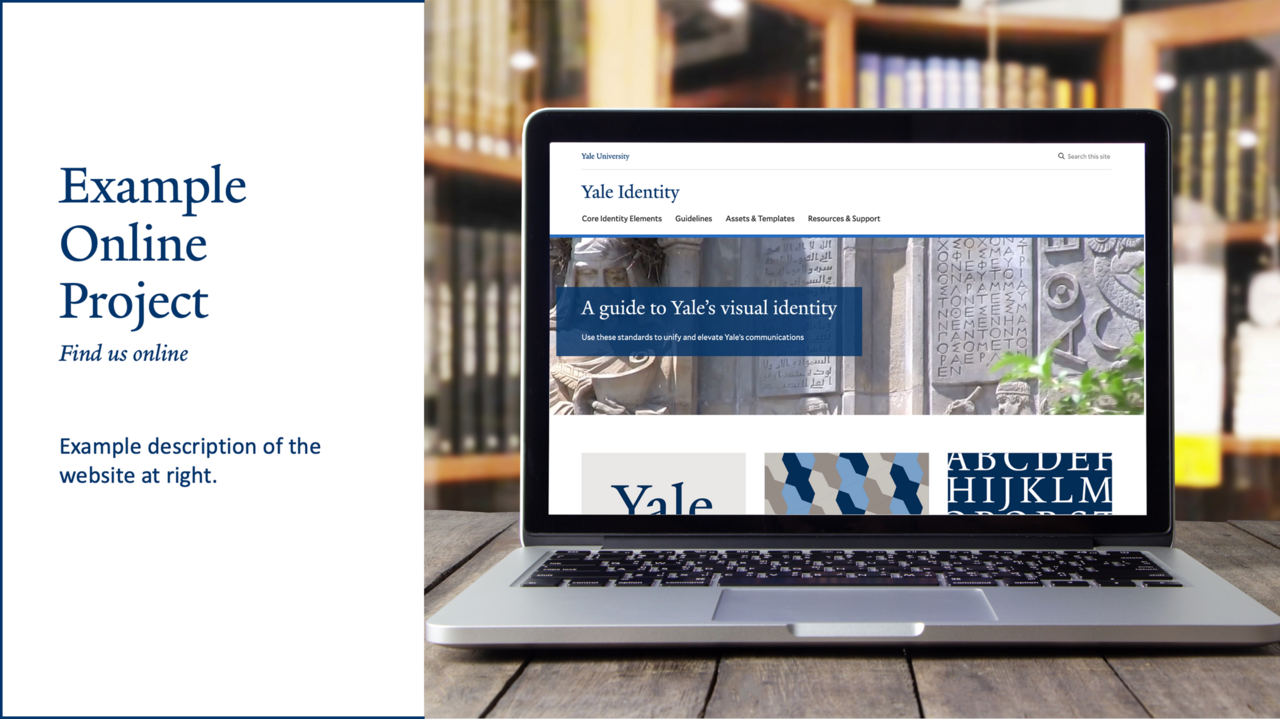 Presentations Yale Identity Presentations Yale Identity