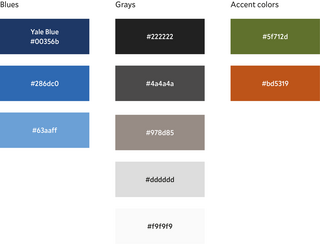 website color palette