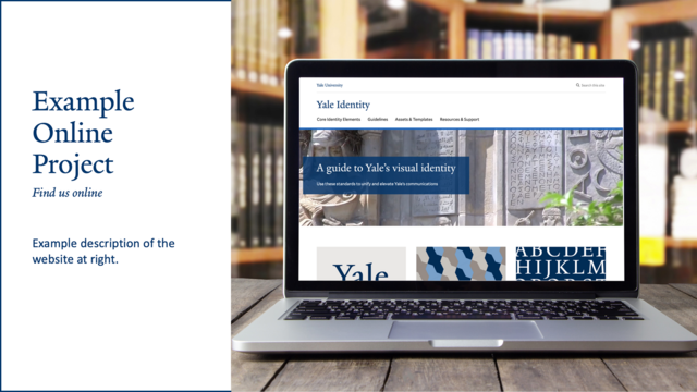 Presentations Yale Identity Presentations Yale Identity